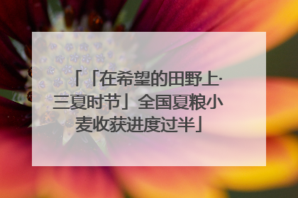 「在希望的田野上·三夏时节」全国夏粮小麦收获进度过半