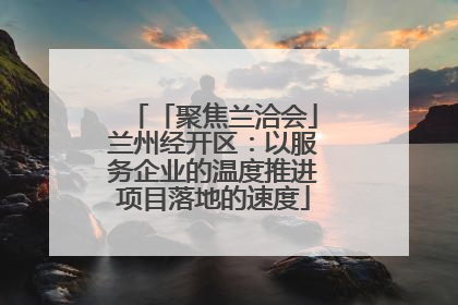 「聚焦兰洽会」兰州经开区：以服务企业的温度推进项目落地的速度