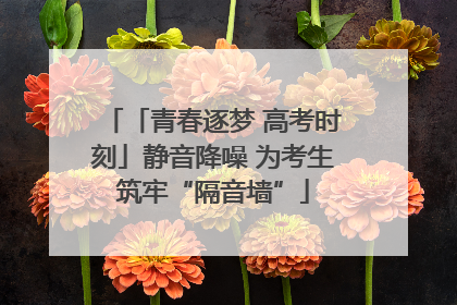 「青春逐梦 高考时刻」静音降噪 为考生筑牢“隔音墙”