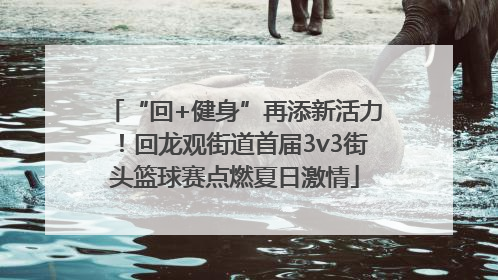 “回+健身”再添新活力！回龙观街道首届3v3街头篮球赛点燃夏日激情