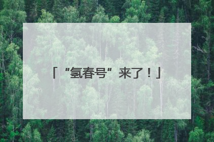 “氢春号”来了！