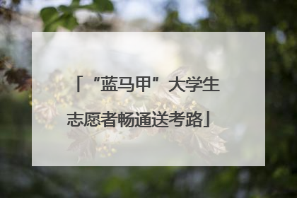 “蓝马甲”大学生志愿者畅通送考路