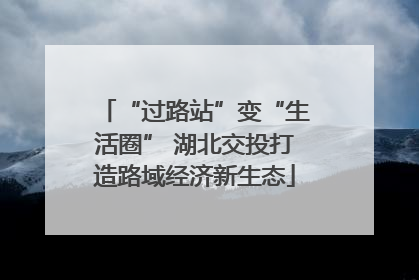 “过路站”变“生活圈” 湖北交投打造路域经济新生态