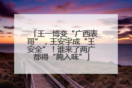 王一博变“广西表哥”，王安宇成“王安全”！谁来了两广都得“腌入味”