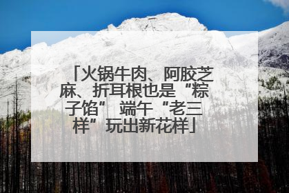 火锅牛肉、阿胶芝麻、折耳根也是“粽子馅” 端午“老三样”玩出新花样