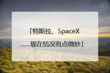 特斯拉、SpaceX……现在情况有点微妙