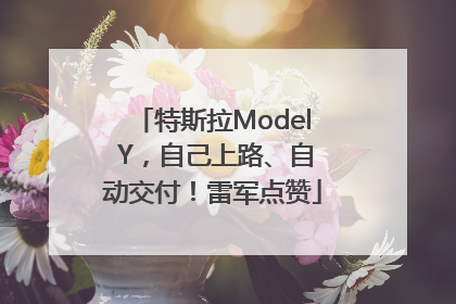 特斯拉Model Y，自己上路、自动交付！雷军点赞