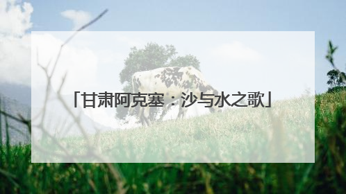 甘肃阿克塞：沙与水之歌