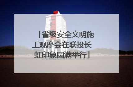 省级安全文明施工观摩会在联投长虹印象圆满举行