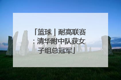 篮球｜耐高联赛：清华附中队获女子组总冠军