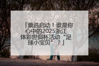 票选启动！谁是你心中的2025浙江体彩世俱杯活动“足球小宝贝”？