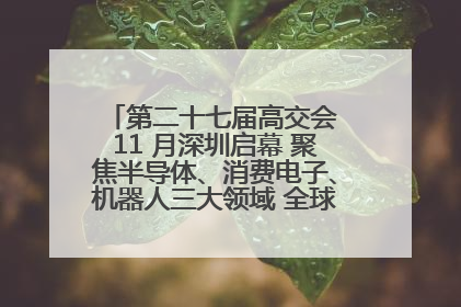 第二十七届高交会 11 月深圳启幕 聚焦半导体、消费电子、机器人三大领域 全球科技盛宴蓄势待发