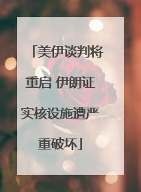 美伊谈判将重启 伊朗证实核设施遭严重破坏