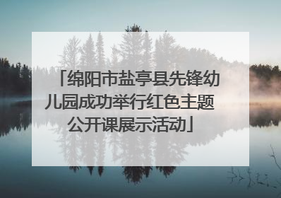 绵阳市盐亭县先锋幼儿园成功举行红色主题公开课展示活动