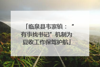 临泉县韦寨镇：“有事找书记”机制为夏收工作保驾护航