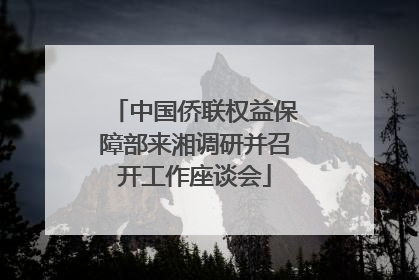 中国侨联权益保障部来湘调研并召开工作座谈会