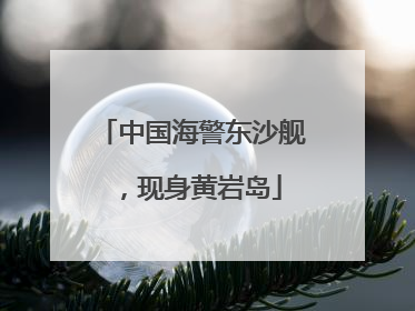 中国海警东沙舰,现身黄岩岛