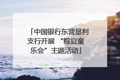 中国银行东营垦利支行开展 “粽夏童乐会”主题活动