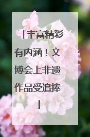 丰富精彩有内涵！文博会上非遗作品受追捧
