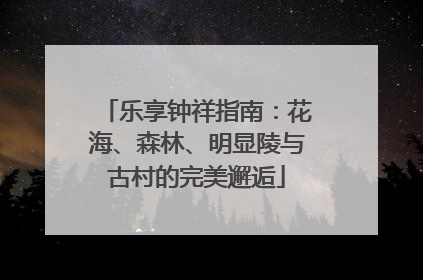 乐享钟祥指南：花海、森林、明显陵与古村的完美邂逅