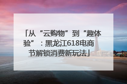 从“云购物”到“趣体验”：黑龙江618电商节解锁消费新玩法