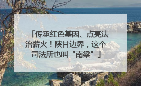 传承红色基因、点亮法治薪火！陕甘边界，这个司法所也叫“南梁”