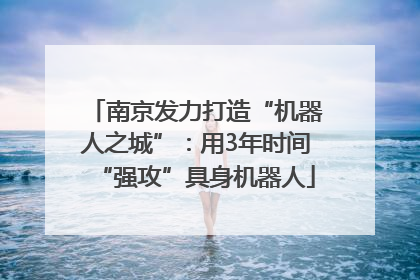 南京发力打造“机器人之城”：用3年时间“强攻”具身机器人