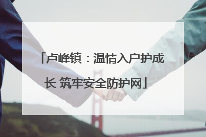 卢峰镇：温情入户护成长 筑牢安全防护网