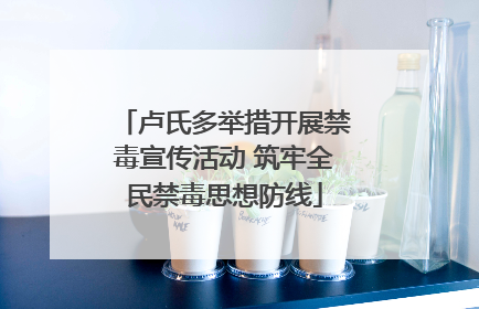 卢氏多举措开展禁毒宣传活动 筑牢全民禁毒思想防线
