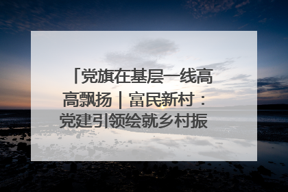 党旗在基层一线高高飘扬｜富民新村：党建引领绘就乡村振兴美丽画卷