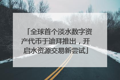 全球首个淡水数字资产代币于迪拜推出，开启水资源交易新尝试