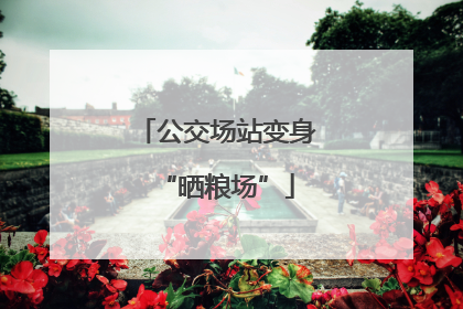 公交场站变身“晒粮场”