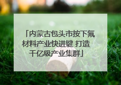 内蒙古包头市按下氟材料产业快进键 打造千亿级产业集群