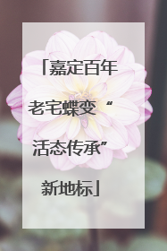 嘉定百年老宅蝶变“活态传承”新地标
