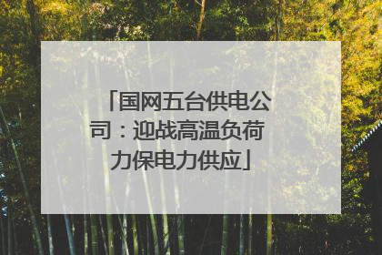 国网五台供电公司：迎战高温负荷 力保电力供应