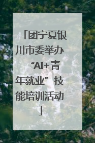 团宁夏银川市委举办“AI+青年就业”技能培训活动