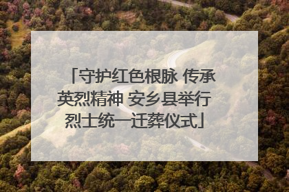 守护红色根脉 传承英烈精神 安乡县举行烈士统一迁葬仪式