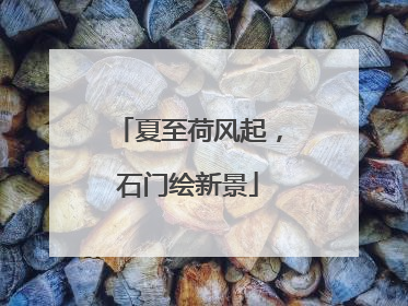 夏至荷风起，石门绘新景