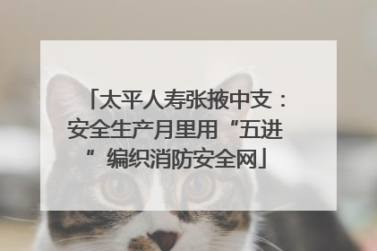 太平人寿张掖中支：安全生产月里用“五进”编织消防安全网