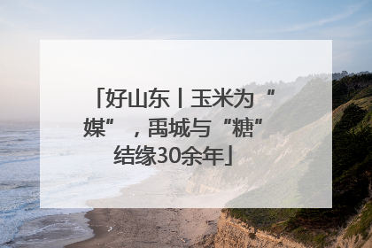 好山东丨玉米为“媒”，禹城与“糖”结缘30余年