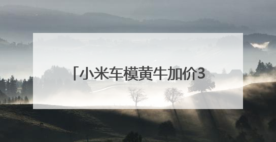 小米车模黄牛加价300元！实车本周到店？大湾区车展将亮相