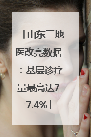 山东三地医改亮数据：基层诊疗量最高达77.4%