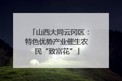 山西大同云冈区：特色优势产业催生农民“致富花”