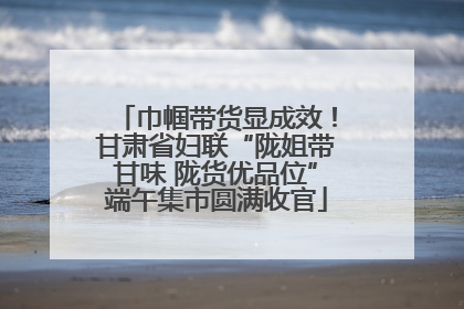 巾帼带货显成效！甘肃省妇联“陇姐带甘味 陇货优品位”端午集市圆满收官