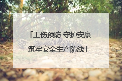 工伤预防 守护安康 筑牢安全生产防线