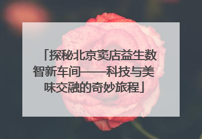 探秘北京窦店益生数智新车间——科技与美味交融的奇妙旅程