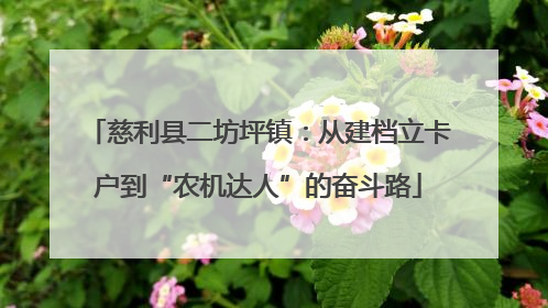 慈利县二坊坪镇：从建档立卡户到“农机达人”的奋斗路