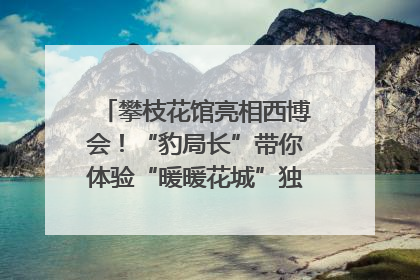 攀枝花馆亮相西博会！“豹局长”带你体验“暖暖花城”独特魅力｜西博视界