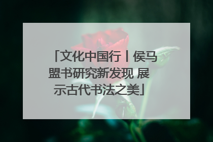 文化中国行丨侯马盟书研究新发现 展示古代书法之美