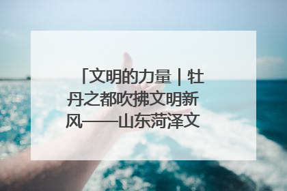 文明的力量｜牡丹之都吹拂文明新风——山东菏泽文明创建一线见闻